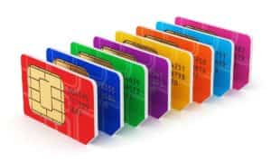 Plantilla para recortar un tarjeta SIM a Micro SIM o Nano SIM 1 tarjetas SIM móvil