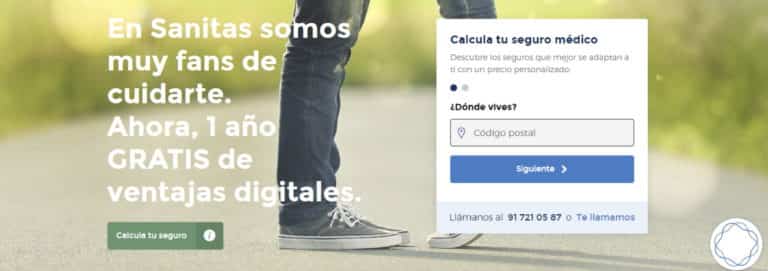 Llamar gratis a Sanitas para contratar un seguro