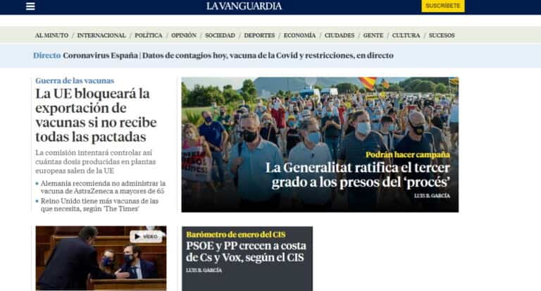 los telefonos de la vanguardia