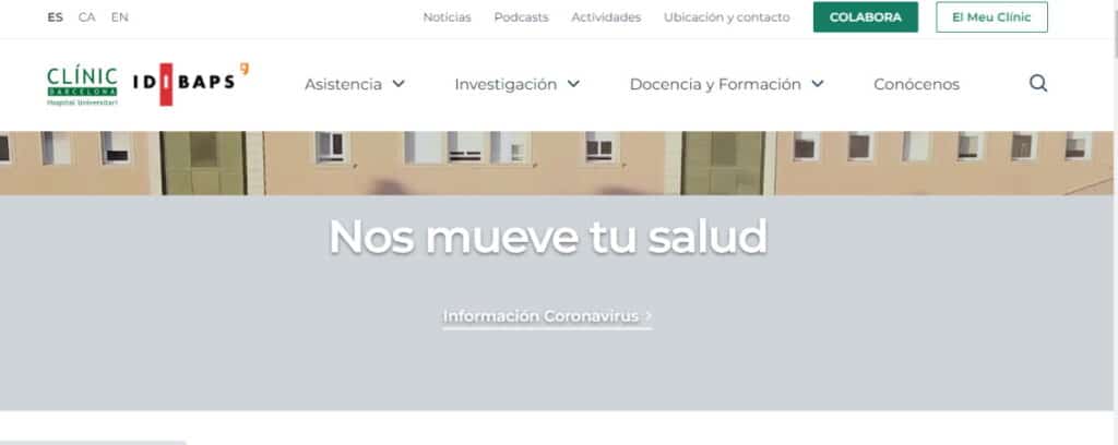 hospital clinic telefonos
