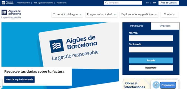 Nueva portada 4 telefonos aguas de barcelona