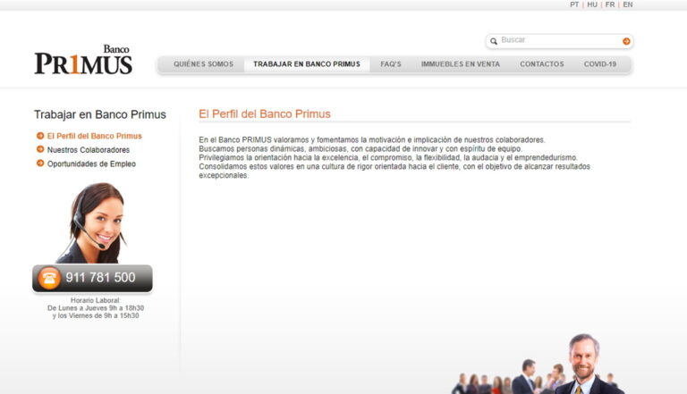 banco primus espana telefonos