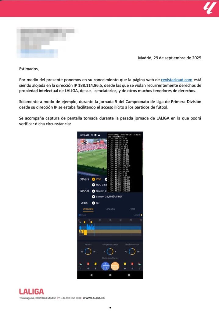 carta laliga a sitioweb revistacloud