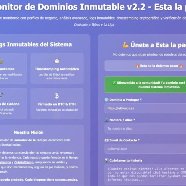 Así puedes certificar legalmente que tu web está siendo bloqueada por el fútbol