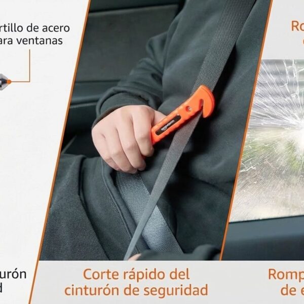 Un pequeño martillo que puede salvar una vida: el cortador de seguridad y rompecristales que todo coche debería llevar