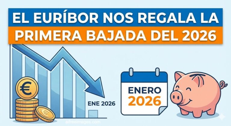 El Euríbor estrena 2026 con su primera bajada: alivio tímido, pero con matices para las hipotecas