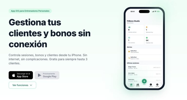 FitBono, la app para iPhone que quiere facilitar la vida al entrenador personal