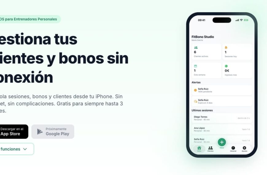 FitBono, la app para iPhone que quiere facilitar la vida al entrenador personal