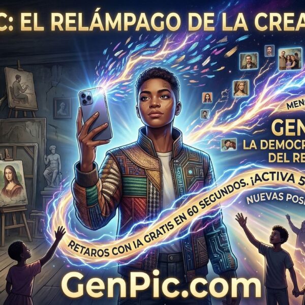 GenPic lanza retratos con IA gratis en 60 segundos y activa un 50% con FAMILY