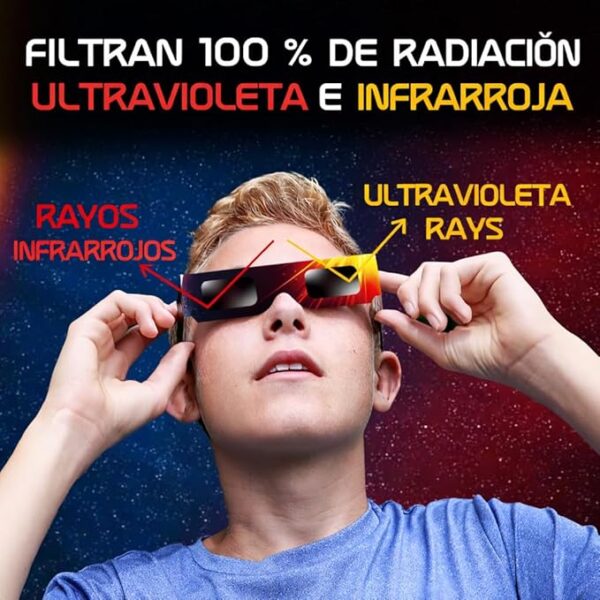 Gafas de eclipse solar Galaxium certificadas ISO 12312-2