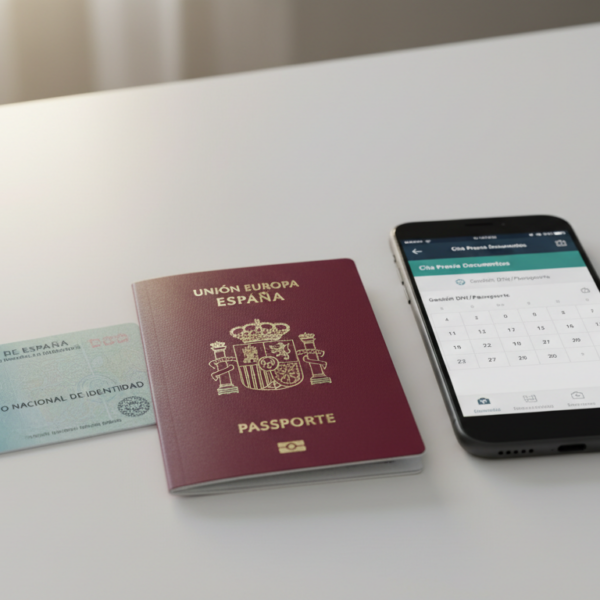 DNI electrónico y pasaporte español para cita previa de renovación
