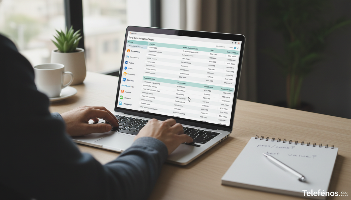 Comparando tarifas de MásMóvil y otras operadoras
