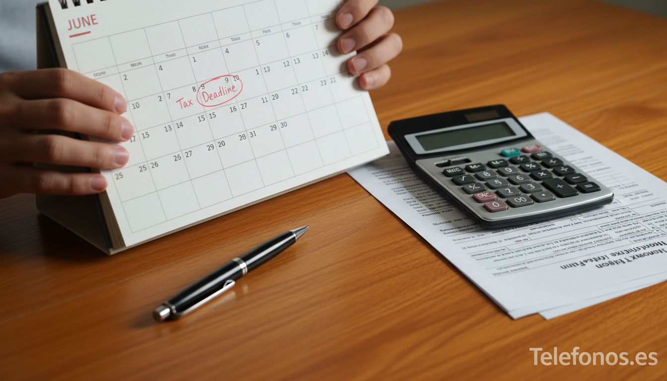 Calendario con el plazo legal máximo de devolución de la Renta por Hacienda