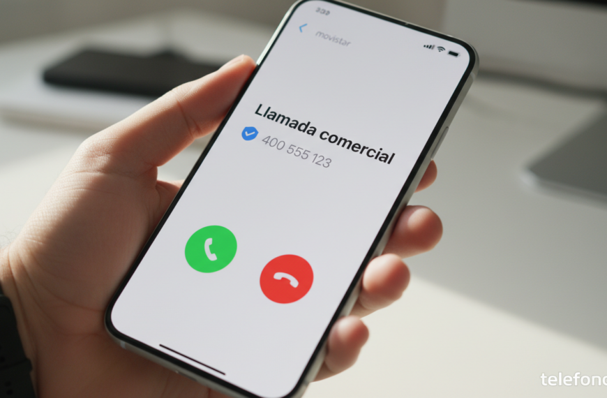 Nueva portada banner 7 Smartphone mostrando llamada entrante con prefijo 400 identificada como comercial