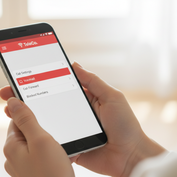 Movil mostrando la app de Vodafone para desactivar el contestador de voz