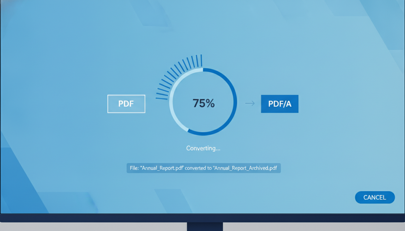 Herramienta gratuita para convertir PDF a formato PDF/A-2b en el navegador