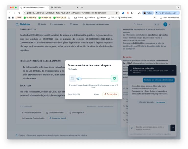 PideInfo, la web que ayuda a pedir información pública sin perderse en los plazos