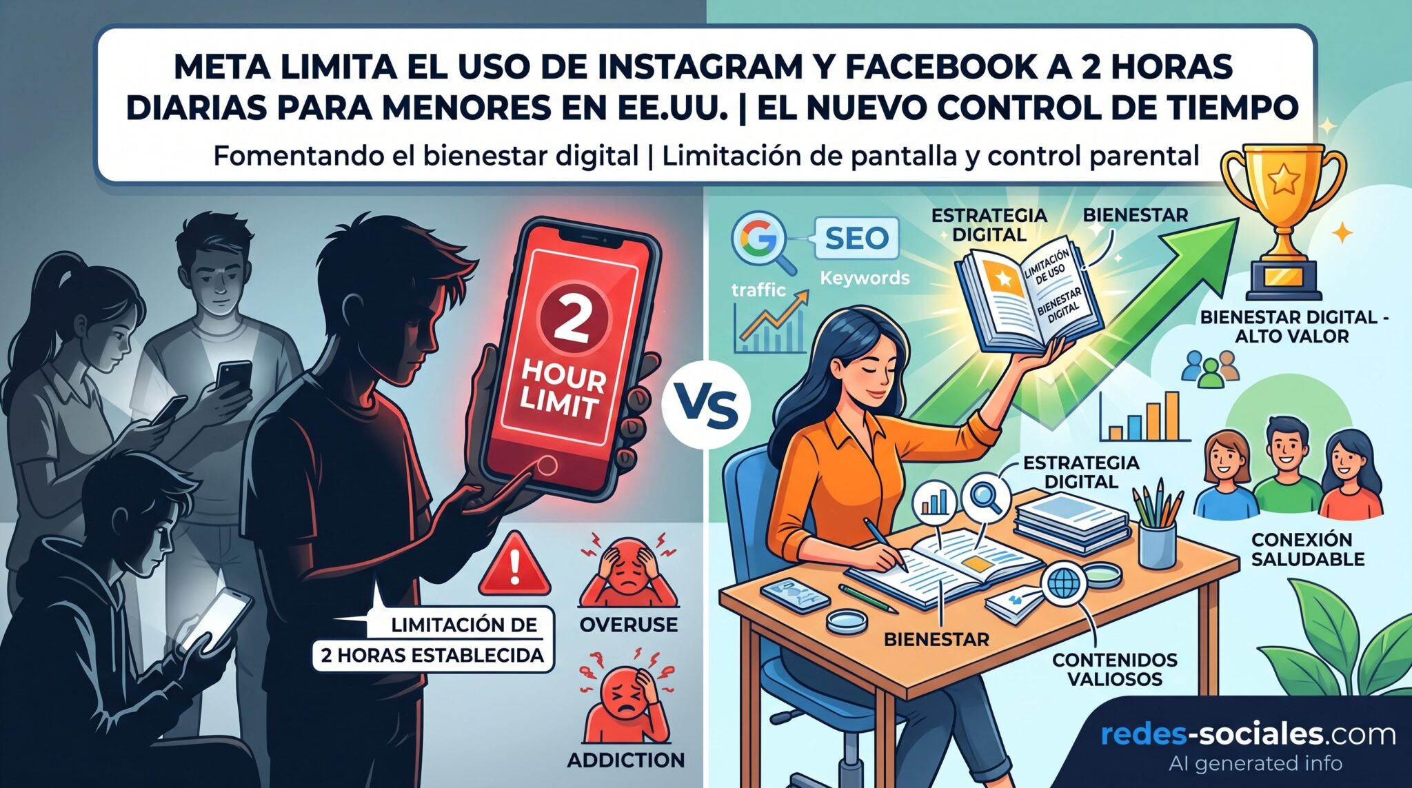 Nueva portada banner 2 Meta limitará a dos horas diarias Facebook e Instagram para menores en EE. UU.