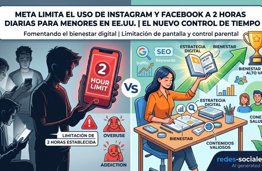 Nueva portada banner 6 Meta limitará a dos horas diarias Facebook e Instagram para menores en EE. UU.